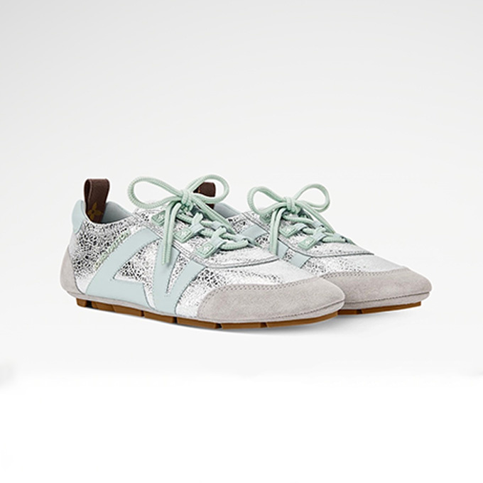 lv louis vuitton sneakerina lace-up daily casual ballet flat trainer